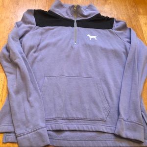 Pink half zip top very good condition size S